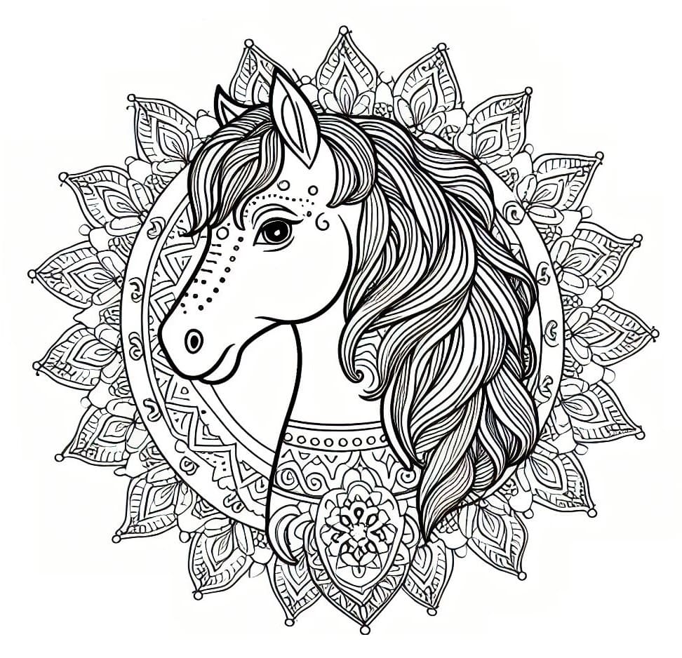 Mandalas Cheval 23